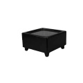 DS Luxury Customized Black High Gloss MDF Double Glass Cover Multi Grid Jewelry Box